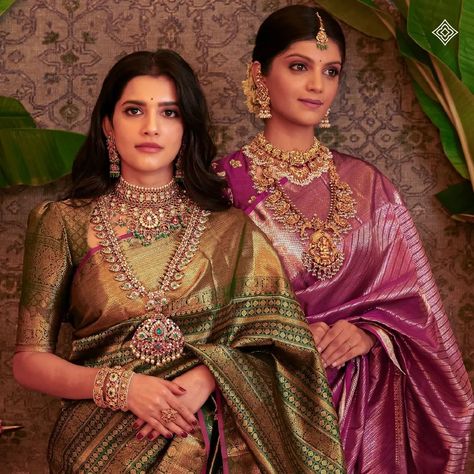 Discover the exquisite beauty of our South Indian bridal jewellery collection at C. Krishnaiah Chetty & Co. by Ganesh Narayan Cotha. Each piece, meticulously crafted with traditional techniques, showcases the rich heritage of South India. From intricate Jadau work to stunning temple jewellery, our bridal pieces blend timeless elegance with modern sophistication, ensuring you shine with unmatched grace on your special day. WhatsApp 9964641869 for enquiries. 📍Visit the Blue CKC&Co. Flagship ... Modern Wedding Saree, Dhare Saree, Gold Blouse Designs, Saree Styling, South Indian Blouse Designs, South Indian Bridal Jewellery, Bridal Sarees South Indian, Bridal Necklace Designs, Indian Bridal Jewellery