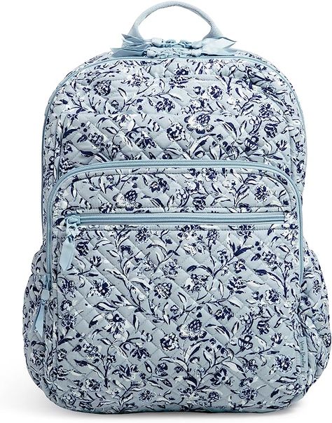 Campus Backpack, Vera Bradley Backpack, Recycled Cotton, Belt Bag, Vera Bradley, Backpack Bags, Zip Pockets, For Free, Backpacks