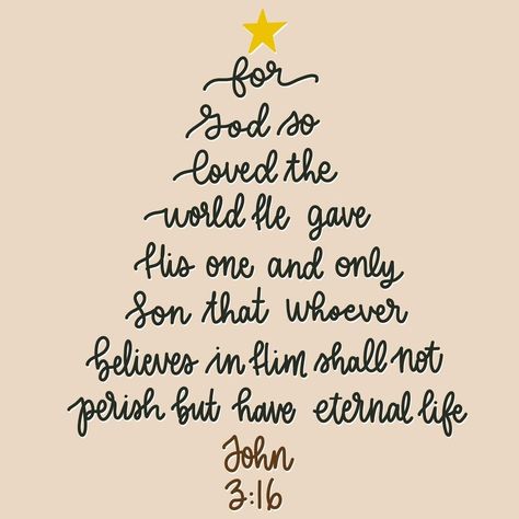 Christmas Bible Verses Have A Blessed Monday, Blessed Monday, Christmas Bible Verses, Scripture Memorization, God So Loved The World, Christmas Bible, Happy December, John 3 16, Faith Bible