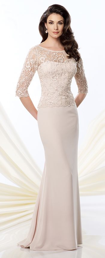 214948 by Mon Cheri Montage By Mon Cheri, Mother Of The Bride Dresses Long, Mother Of The Bride Gown, Lace Evening Gowns, Mother Of Groom Dresses, Mother Wedding Dress, Groom Dresses, Bride Groom Dress, Mob Dresses