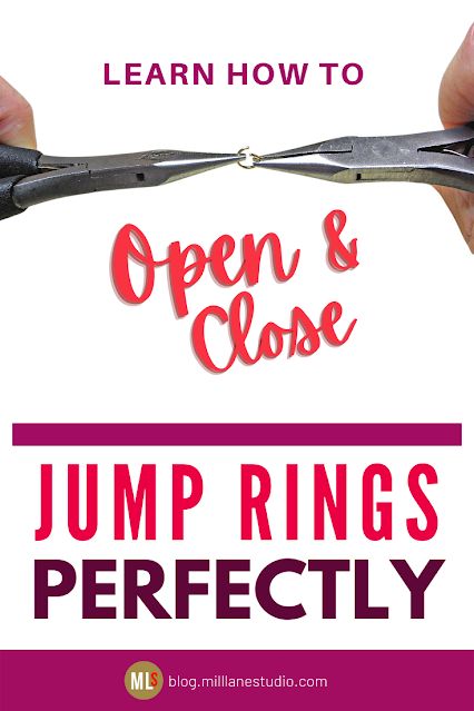 Jump Ring Bracelet, Diy Jump Rings, Ring Trick, Diy Jewelry Making Tools, Jump Ring Jewelry, Make Jewellery, Chain Nose Pliers, Ring Tutorial, Jewelry Pliers