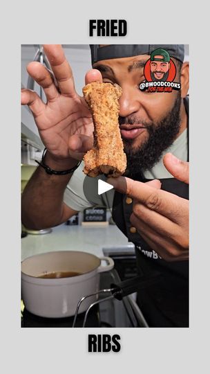 26K views · 442 reactions | I've been noticing this for a while, so I decided to try it out. Treat it like you would with Fried Chicken: rinse and dry your ribs, season it, then coat it in flour. After coating, fry it in hot oil (at 350° or 375° degrees) for 8 to 11 minutes, and that's it. For optimal flavor, season your ribs right after removing them from the oil and the rest is history. We have #FriedRibs for the win. | Bryan Wood | Jr. Walker & The All Stars · Home Cookin' Fried Ribs Recipe, Fried Ribs, Ribs In Oven, Grill Oven, Tenderloin Recipes, Baked Fries, Pork Tenderloin Recipes, Cajun Recipes, Hot Oil