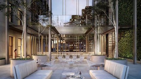 $57M NYC Duplex Penthouse Is Most Expensive New Listing | realtor.com® 111 West 57th Street, Billionaires Row, Shop Architects, Duplex Penthouse, Manhattan Skyline, Private Dining Room, Bespoke Interiors, Luz Natural, Private Dining