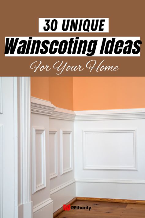 Fancy Wainscoting Ideas, Wainscoting Short Wall, Dining Room Wall Wainscoting Ideas, Different Wainscoting Styles, High Wainscoting Ideas, Classic Wainscoting Ideas, Easy Waynes Coating Ideas, Hall Wainscoting Ideas, Walls And Wainscoting Same Color