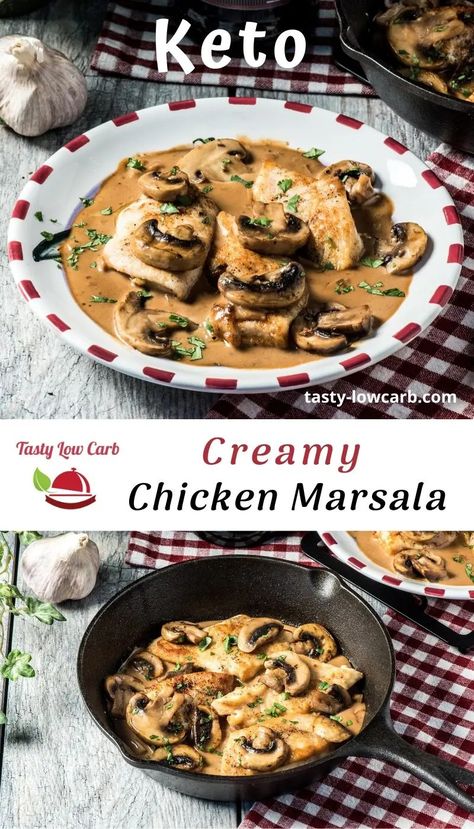 Keto Creamy Chicken Marsala Keto Creamy Chicken, Creamy Chicken Marsala, Strengthen Your Back, Egg Diet Plan, Low Carb Low Fat Recipes, Boiled Egg Diet Plan, Baking Soda Beauty Uses, No Carb Recipes, Low Carb Low Sugar