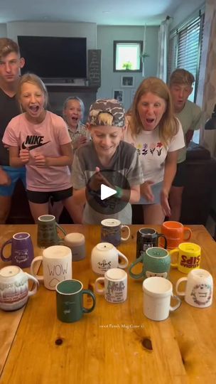 113K views · 735 reactions | $ Family Mug Game 💰 Kids and family play easy diy home game with mugs for fun prizes. (for entertainment purposes- #challenge #reelsvideo #reelsfb #reelsviral #fypシ゚viral #uk #unitedkingdom | Jkezzyfan | Jkezzyfan · Original audio Party Games For Prizes, Fun Games To Do With Friends At Home, Family Game Night Prizes, Cup Games For Kids, Game Prizes For Kids, Game Prizes For Adults, Prizes For Games, Family Game Night Basket, Relay Games