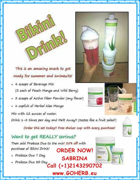 SASA’S WEIGHT LOSS TIPPS: BIKINI DRINK RECIPE! SUMMER bodies are made in WINTER! Her comes a great recipe! MUST TRY! You can order all products that you’ll need for this recipe by contacting your Herbalife Distributor: SABRINA INDEPENDENT HERBALIFE DISTRIBUTOR SINCE 1994 Helping you enjoy a healthy, active and successful life! https://www.goherbalife.com/goherb/ http://dallas.goherb.eu/ Call: (+1) 2143290702 Herbalife Plan, Herbalife Tips, Herbal Life Shakes, Herbalife Meal Plan, Herbalife Diet, Herbalife Nutrition Club, Herbalife Shake Recipes, Herbalife Distributor, Nutrition Club