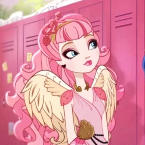 C.a Cupid Cupid Eah, Cupid Ever After High, Cupid Icon, Cupid Monster High, Eah Icons, Ca Cupid, Pink Characters, Everafter High, Lovecore Aesthetic