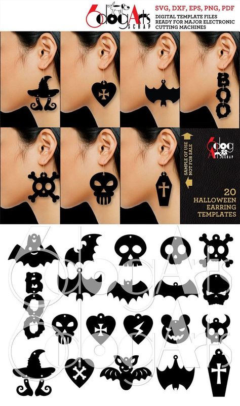 Dive into the world of Fimo jewelry making with our SVG earring files and shrinky dink templates. Perfect for crafting unique accessories that showcase your creativity! Addams Wednesday, Earring Templates, Laser Cut Wood Crafts, Floral Cuff, Laser Engraved Ideas, Shrinky Dink, Laser Cut Leather, Dragon Earrings, Leather Earring