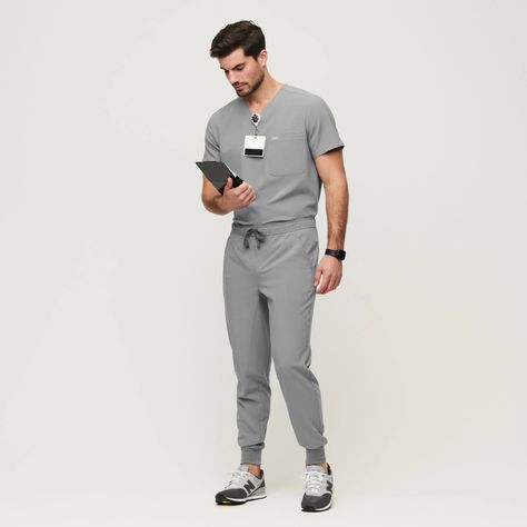 Chiropractor Outfit, Male Nurse Uniform, Medic Outfit, Doctor Poses, Male Scrubs, Medical Scrubs Men, Nurse Male, Men Scrubs, 3 Piece Suit Men