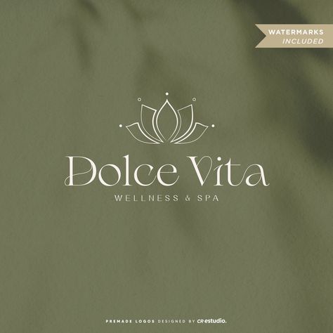 Luxury Spa Branding, Beauty Spa Logo, Logo Wc, Esthetician Logo, Spa Vibes, Spa Logo Design, Mandala Logo, Lotus Logo, Boho Logo Design