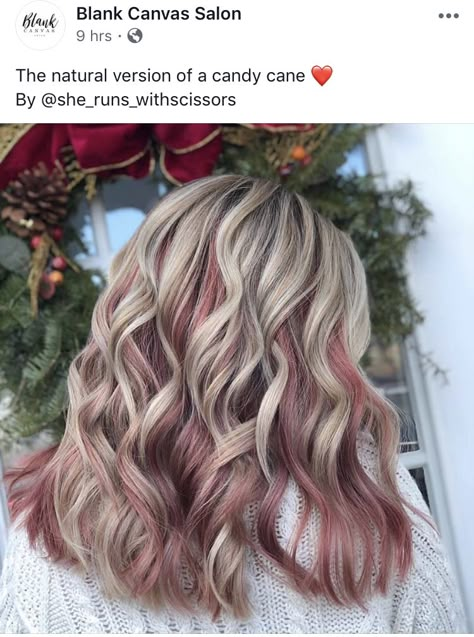 Love this! Rose Gold Toner, Candy Cane Hair, Copper Blonde Hair Color, Natural Candy, Hair Styels, Blonde Hair With Highlights, Hairdo For Long Hair, Hair Dye Colors, Hair Color Balayage