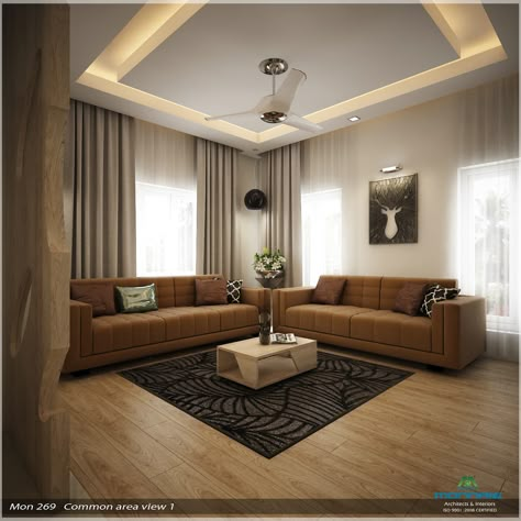 By premdas krishna | homify Gypsum Ceiling Design, Simple Ceiling Design, False Ceiling Living Room, Interior Ceiling Design, Hall Interior Design, Ceiling Design Living Room, Ceiling Design Modern, Luxury Living Room Design, Bedroom False Ceiling Design