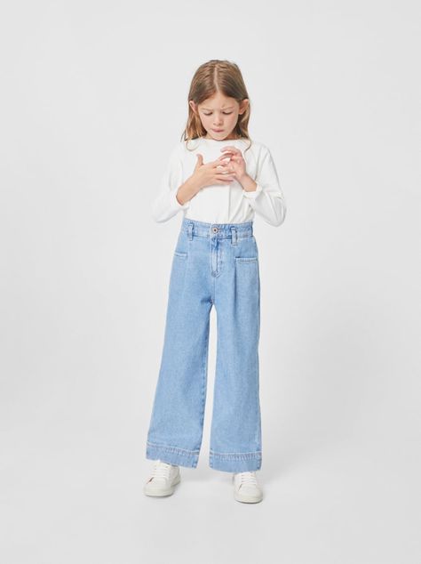 Zara Girls Outfits, Girls Jeans Outfit, Girls Pick, Jeans Palazzo, Jeans For Girls, Zara Australia, Zara Girl, Kids Denim, Zara Kids