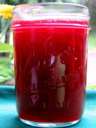 Rhubarb Cherry Jelly Recipe | Allrecipes Cherry Jelly Recipes, Cherry Rhubarb, Rhubarb Jelly, Cherry Jelly, Rhubarb Jam Recipes, Fresh Rhubarb, Jalapeno Jelly, Fruit Butters, Canning Jams