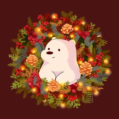 Merry Christmas Gif, We Bare Bears Wallpapers, Xmas Wallpaper, Christmas Phone Wallpaper, Cute Christmas Wallpaper, Animated Christmas, Christmas Gif, We Bare Bears, Cute Disney Wallpaper