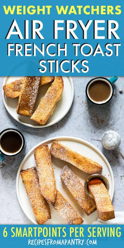 Air Fryer French Toast Sticks, Air Fryer French Toast, French Toast Sticks Recipe, Apple French Toast, Air Fryer Recipes Breakfast, Delicious French Toast, Air Fryer Recipes Vegetarian, Baby Meals, Classic French Toast