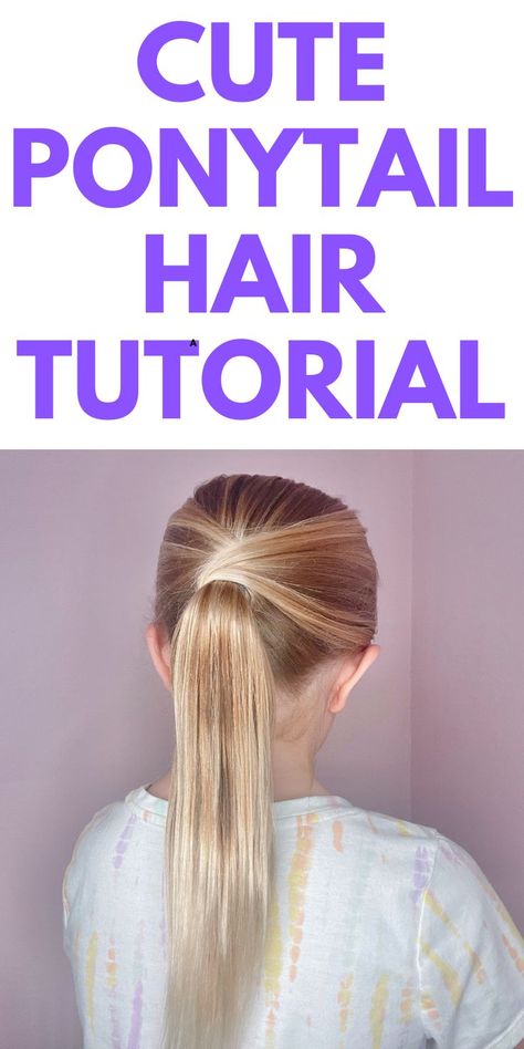 CUTE Ponytail Tutorial - Here is a cute and easy ponytail hair tutorial. This is a hairstyle that is perfect for school or an everyday occasion. Olivia Hair, Basic Ponytail, Diy Ponytail, Easy Ponytail, Fav Hairstyles, Pretty Ponytails, Ponytail Tutorial, Pony Hairstyles, Perfect Ponytail