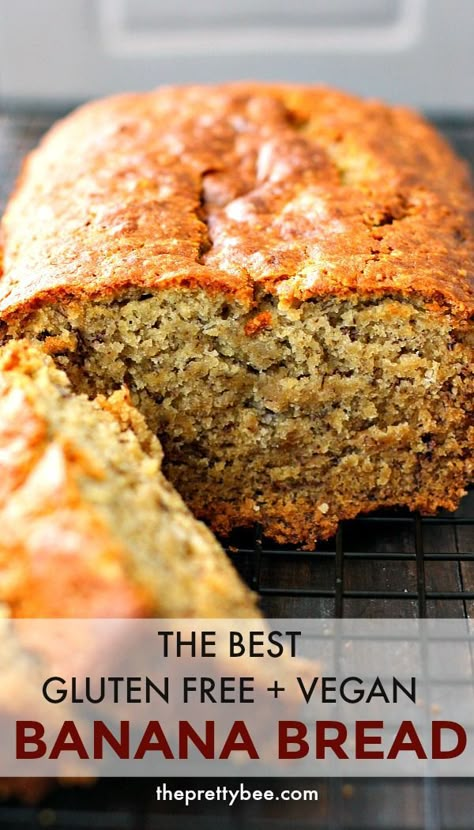 Vegan Gluten Free Banana Bread, Gluten Free Bagels, Gluten Free Banana Bread, Best Gluten Free, Vegan Banana Bread, Gluten Free Banana, Vegan Banana, Gluten Free Bread, Banana Bread Recipes