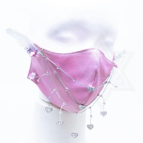 Angel Mask, Teen Vampire, Goth Mask, Strawberry Vines, Alt Men, Emo Accessories, Pastel Accessories, Outfits Pastel, Pastel Punk