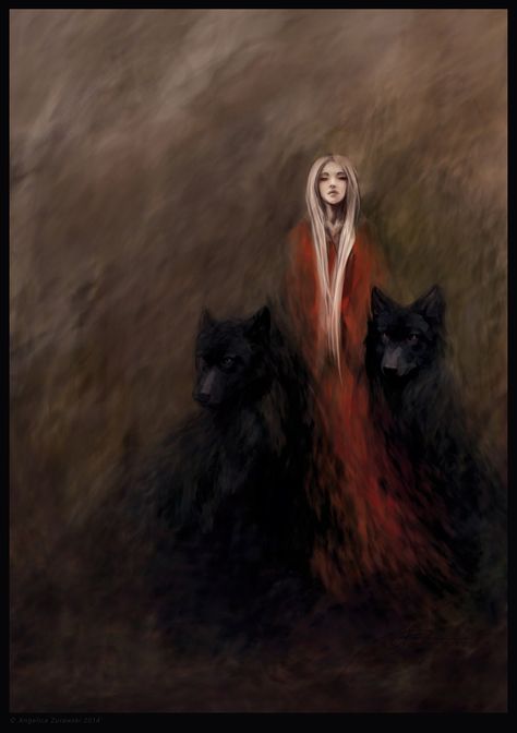 Black Wolves, She Wolf, Big Bad Wolf, Black Wolf, Wolf Art, The Wolf, Little Red Riding Hood, Pics Art, The Lady