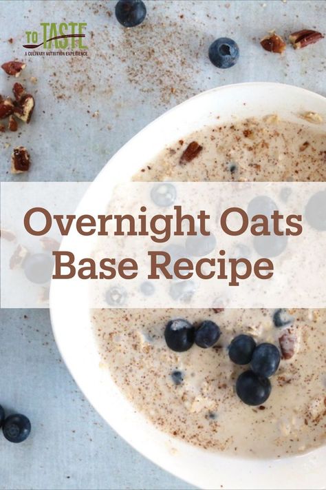 Overnight oats are great for breakfast and can make busy mornings a breeze. This recipe teaches a basic overnight oats ratio so that you can customize any bowl of overnight oats to your taste! Base For Overnight Oats, What Is Overnight Oats, Whole Oats Recipe Healthy, 3 Ingredient Overnight Oats, Eat Overnight Oats, Greek Yogurt Oats Overnight Oatmeal, Overnight Oats With 2% Milk, Overnight Oats For People Who Dont Like Oatmeal, Overnight Oats Shake Recipe