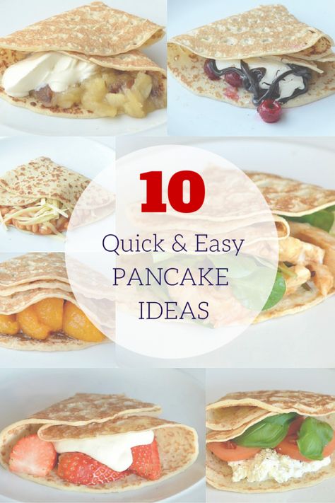 10 Easy Fillings for Pancake Day (sweet & savoury) Sweet Pancake Fillings, Pancake Filling Ideas Savoury, Savoury Pancakes Fillings, Pancake Filling Ideas, Pancakes Savoury, Pancake Fillings, Pancake Ideas, Savoury Pancakes, Crazy Kitchen