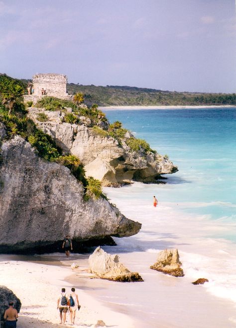 Tulum Ruins & Beach - Yucatan, Mexico Tulum Ruins, Yucatan Mexico, Tulum, Quick Saves, Mexico, Ruins