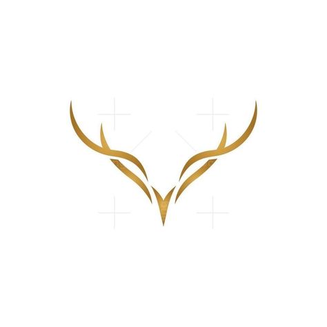 Deer Antlers Drawing, Deer Design Logo, Antlers Drawing, Antler Tattoos, Antler Tattoo, Leaf Art Diy, Trident Tattoo, Badge Ideas, Goat Logo