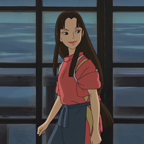 𝒔𝒑𝒊𝒓𝒊𝒕𝒆𝒅 𝒂𝒘𝒂𝒚 Studio Ghibli Screencaps, Studio Ghibli Cute, Ghibli Girls, Ghibli Girl, Ghibli Studios, Ghibli Characters, Anime Studio, Personajes Studio Ghibli, Studio Ghibli Characters