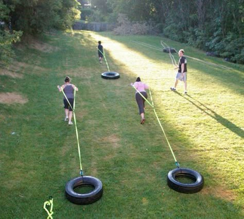 Backyard Obstacle Course For Adults, Fitness Challenge Ideas, Obstacle Course Ideas, Backyard Obstacle Course, Backyard Gym, Kids Obstacle Course, Diy Gym, Squat Challenge, Challenge Ideas