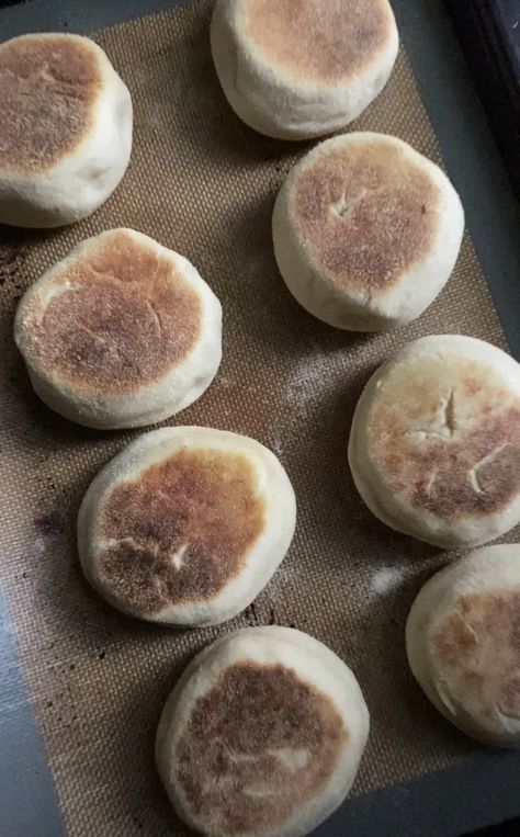 English Muffins - The Korean Vegan Vegan English Muffin Recipe, Vegan English Muffins, English Muffins Recipe, The Korean Vegan, English Muffin Recipe, Korean Vegan, English Muffin Recipes, Platinum Highlights, Vegan Sour Cream