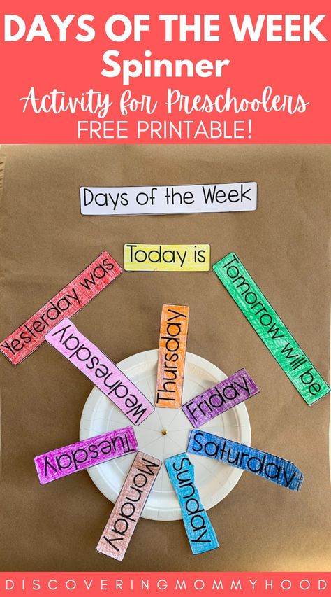 Easy Lesson Plans For Preschool, Emotions Lesson, Days Of The Week Activities, Preschool Activities Ideas, Math Activities For Toddlers, Kids Preschool Learning, Preschool Math Games, Alphabet Writing Practice, Learning Alphabet