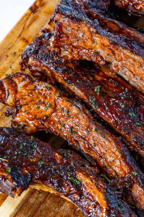 Oven Baked Beef Ribs - Sweet CS Designs. Oven Cooked Beef Ribs, Beef Rib Rack Recipes, Beef Ribs Oven, Beef Ribs Recipe Grills, Best Beef Ribs Recipe, Spare Rib Tips Recipes, Texas Ribs, Dutch Oven Beef Ribs, Beef Ribs Recipes