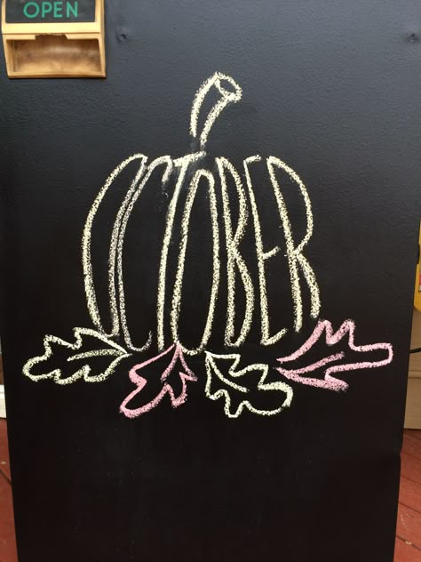 Farmhouse Kitchen Chalkboard, Fall Harvest Chalkboard Art, Fall Chalk Art Ideas Easy, Chalk Pen Window Art Autumn, Happy Fall Yall Chalkboard Art, Chalkboard Pumpkin Art, College Chalkboard Ideas, Halloween Black Board Ideas, Fall Themed Chalkboard Art