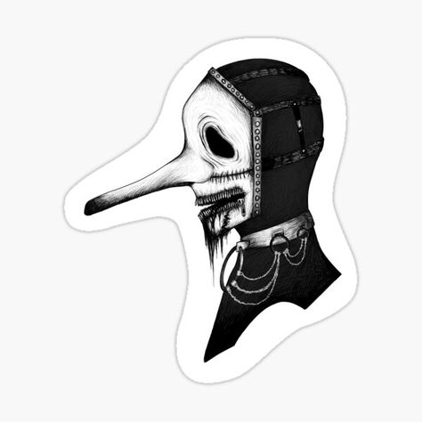 Slipknot Tattoo, Stickers Rock, Dark Stickers, Metal Stickers, Emo Tattoos, Chris Fehn, Hippie Tattoo, Band Stickers, Band Ghost