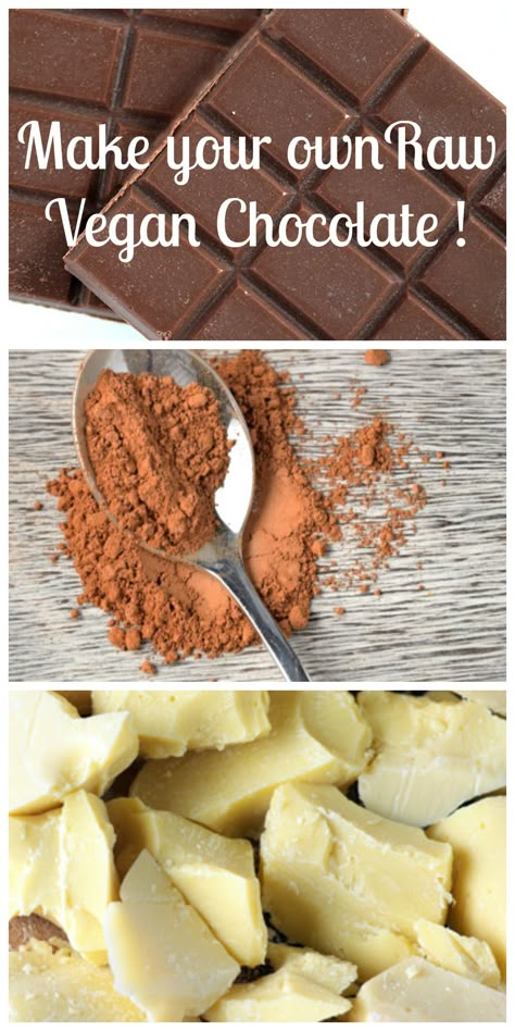 Cacao Butter Recipes, Raw Vegan Chocolate, Vegan Candy, Vegan Chocolate Recipes, Cacao Butter, Raw Vegan Desserts, Vegan Candies, Raw Desserts, Oreo Dessert