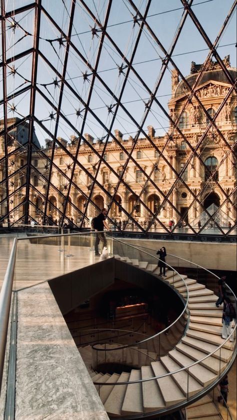 Easthetic interior Louvre Museum, Louvre, Building, Travel, Art