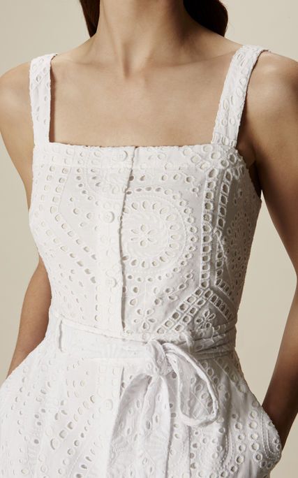 Karen Millen, Vestido verano calados Blanco Modest Casual, Boho Summer Dresses, Dresses Modest, Dresses Outfits, Trending Fashion Outfits, Long Dress Casual, White Dress Summer, Mode Inspo, Boho Casual