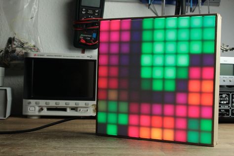 In this project I will show you how to combine commonly available WS2812B RGB LEDs with an Arduino Nano in order to create a colorful 10x10 LED Matrix. Let's get started! Led Light Projects, Arduino Led, Dj Light, Arduino Projects Diy, Electronics Diy, Computer Projects, Cnc Software, Led Matrix, Led Projects