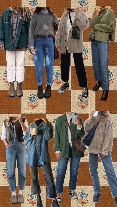 Fall style, cozy outfit inspo, oversized, fall fashion Granola Outfits, Extraordinary Fashion, Style Sweaters, Thrifted Outfits, Granola Girl, Mode Inspo, Fall Fits, Cozy Outfit, Outfit Inspo Fall