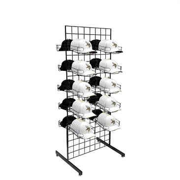 Cap Rack - PDI Double Wide 2 Sided Cap Tower Cap Rack, Cap Display, Retail Displays, Boutique Ideas, Hat Display, Contemporary Floor, Vertical Design, Hat Rack, Display Cases