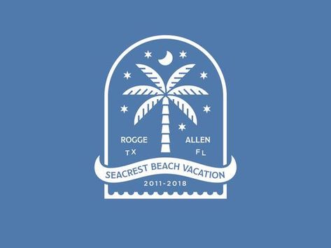 Seacrest Beach, Beach Logo, Family Logo, American Summer, Diy Branding, Art Photography Portrait, Minimalist Business Logo, Hotel Logo, Harbour Island