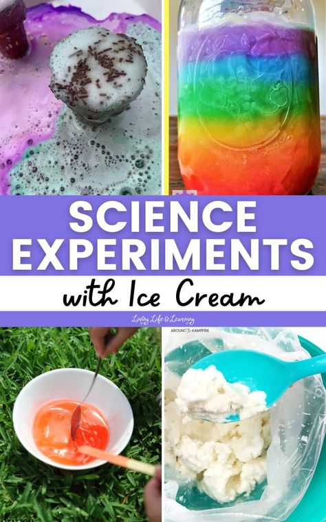 Chemistry for Kids Archives Ice Cream Science Fair Project, Seasons Science Experiments For Kids, Ice Cream Experiment For Kids, Ice Cream Science Experiment, Ice Cream Science, Homeschool Summer, Halloween Science Activities, Fun Science Experiments, Ice Cream Salt