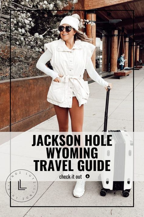 Visit to see this JACKSON HOLE WYOMING TRAVEL GUIDE on Life Lutzurious! If you need a Jackson hole Wyoming travel guide, then this is the blog post for you! Be sure to check out the best Jackson hole Wyoming restaurants from this vacation guide too. You will love everything there is to do in Jackson hole Wyoming! Also get style inspiration from these Jackson hole Wyoming winter outfits I wore during our trip. This is a road trip destination idea for couples! Jackson Hole Wyoming Winter, Jackson Hole Airport, Wyoming Winter, Jackson Hole Winter, Wyoming Travel, Jackson Hole Wyoming, Road Trip Destinations, White Water Rafting, Jackson Hole