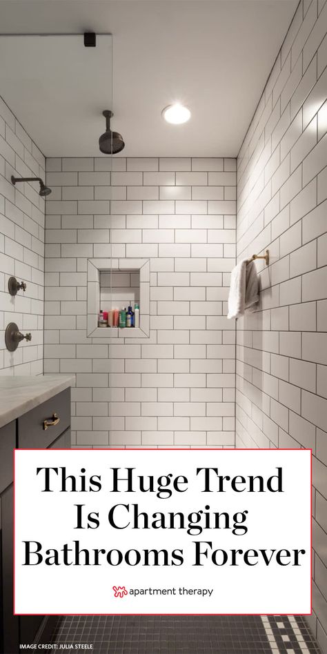 Wet Bathroom Ideas, Wet Room Bathroom, Bathroom Shower Doors, Small Shower Remodel, Small Bathroom With Shower, Master Bath Shower, Wet Room Shower, Chic Bathroom, Shower Floor Tile