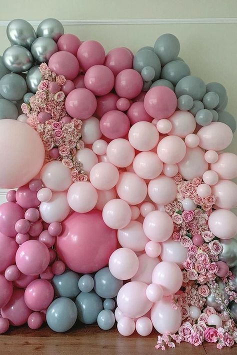 36 Wedding Balloon Decorations Iincredible Ideas ❤ wedding balloon decorations pastel pink and blue backdrop with flowers elari_events #weddingforward #wedding #bride #weddingdecor #weddingballoondecorations Balloon Decorations Pastel, Pink And Blue Backdrop, Balloons With Flowers, Elari Events, Balloon Boutique, Backdrop With Flowers, Balloon Displays, Deco Ballon, Balloon Company