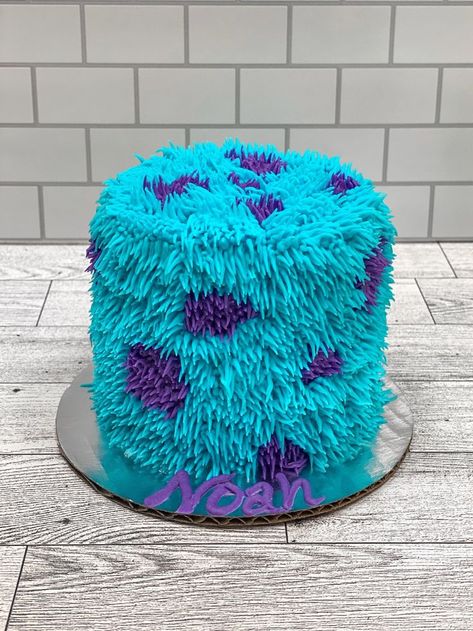 Pastel Monster Inc, Monster University Cakes, Sully Cake, Ugly Cake, Monsters Inc Cake, Monster Inc Cakes, Monster University Party, Ugly Cakes, Monster Inc Birthday