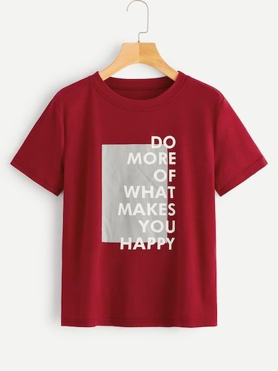 Slogan Graphic Tee, Women Slogan, Cool Shirt Designs, Letter Print Tee, Trendy Shirt Designs, Shirt Design Inspiration, Shirt Print Design, Latest T Shirt, Tee Shirt Designs