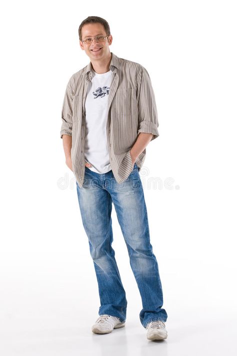 Relaxed man. Man standing in relaxed pose and casual clothing , #SPONSORED, #Man, #standing, #Relaxed, #man, #casual #ad Casual Standing Pose Reference Male, Standing Poses Masculine, Relaxed Male Pose Reference, Casual Poses Standing, Person Standing Art Reference, Slouching Standing Pose, Person Standing Reference Photo, Funny Standing Pose, Pose Reference Relaxed